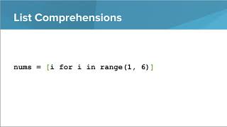 Python- List Comprehensions