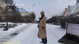 (snowy) day at university in sweden | computer science student - studying abroad