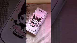 kuromi iPhone unboxing!🖤#asmr #diy #iphone #kuromi #sanrio