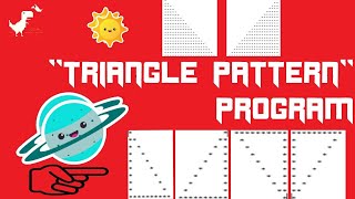 python programming : triangle drawing all types by star pattern right angle triangle equilateral etc