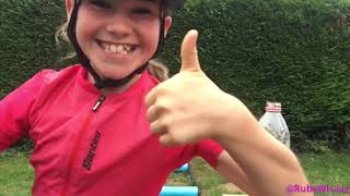 Young Cyclist Smashes the #BottleCapChallenge With a Frisbee