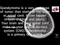 ependymoma cns tumor