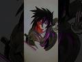 sasuke uchiha🔥Glow Art 👉 who's Next (Requested video) //Saba draws #shorts