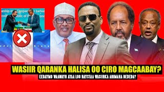 Xog Wasiir Somalilnd Halis ku ah oo Cirro magcaabay iyo 3 arimood ku qorsoon? Awdal Stute Heshiiskii