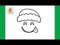 come disegnare un emoji di natale disegni di natale