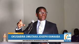 Okusabira Omutaka Joseph Kanaaba,  Amutenderezza Obuweereza Obulungi