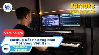 Mashup Đất Phương Nam - Một Vòng Việt Nam Karaoke | Trọng Phúc \u0026 Phương Linh | Sol Studio