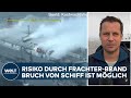 BRAND AUF FRACHTER: 