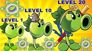 Repeater Pvz2 Level 1-10-20 Max Level in Plants vs. Zombies 2: Gameplay 2017