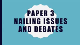 Nailing Issues and debates - Paper 3 - AQA Psychology