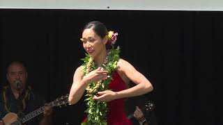 第15回フラ・ホオラウナ・アロハ2016 ソロ・マクアオーピオ優勝者、星野祐子さん(Hālau Hula O Lihau )