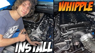 INSTALLING AND UN-INSTALLING A WHIPPLE SUPERCHARGER KIT ON MY CAMARO WITHIN 24HRS... (I GOT SCAMMED)