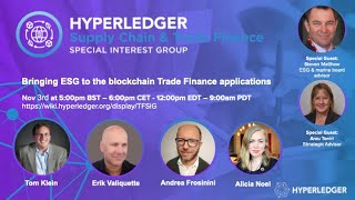 Bringing ESG to the blockchain Trade Finance applications