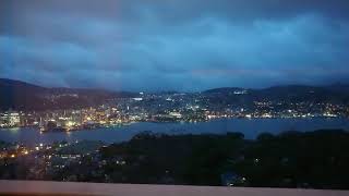 長崎ホテル清風からの夜景 (夕暮れ)