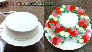 Flower Cake Design | Cake Decorating Tutorials for Beginners | So Beautiful Flowers Cake Decorating