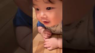 【生後8ヶ月】進撃のソア#shorts #育児 #赤ちゃん #아기 #baby #腹ばい #ずりばい #ハイハイ