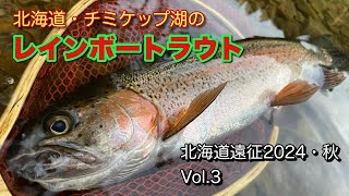 北海道・チミケップ湖のレインボートラウト