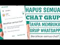 How to delete group WA group messages without opening a group