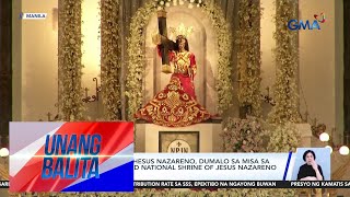 Ilang deboto ng Hesus Nazareno, dumalo sa misa sa Minor Basilica and National... | Unang Balita