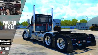 Peterbilt 567 ( Hauling a Huge Volvo) - American Truck Simulator | G29 Steering Wheel | Ats 4K