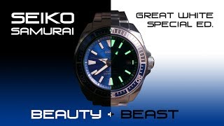 Seiko Samurai - Save the Ocean 'Great White' spec ed. SRPD23K1