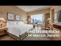 King Deluxe Room JW Marriott Hotel Jakarta Review Room Tour with Gym, Swimming Pool 20240709