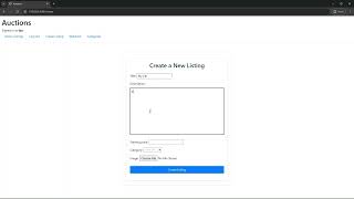 Commerce - Project_2 - HarvardX - CS50's Web Programming with Python and JavaScript