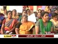 protest by residents of thuvakkudi trichy against the bad road condition