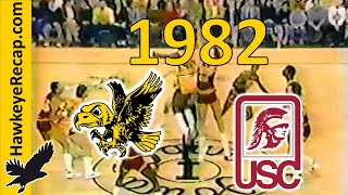 #7 Iowa Hawkeyes vs USC Trojans - Lute Olson - Iowa Field House 12/11/1982 - Gerry Wright pre-Iowa