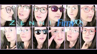 HUGE EYEGLASSES HAUL - Zenni Optical \u0026 Firmoo  👀 👓