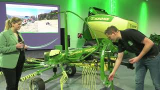 KRONE rotary rakes and tedders for flat land and mountains