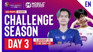 🔴 [EN] AP Mobile Legends: Bang Bang | Snapdragon Mobile Challenge Season | Season 6 | Day 3