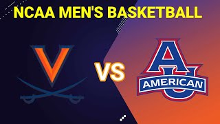 Virginia Cavaliers vs American University Eagles | 2024-2025 NCAA Men's Basketball Live Score