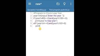 Python Program to Check Leap Year