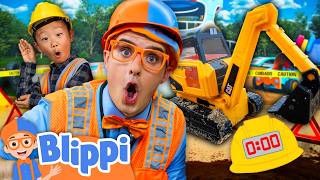 Blippi's Superfast Excavator Digging Race 👷♂️