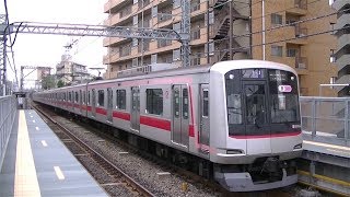 東急5050系5166F各停元町・中華街行き 東横線都立大学駅入線