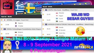 Prediksi Bola Malam Ini 8 - 9 September 2021/2022 Piala Dunia Eropa 2022 | Yunani vs Swedia