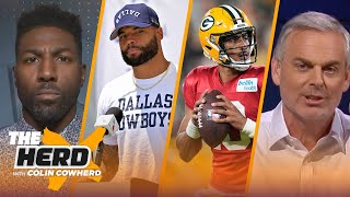 Packers likely to start Love, Dak’s INTs at Cowboys camp, Rodgers frustrated | NFL | THE HERD