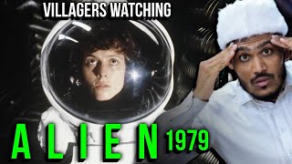 Villagers React to 'Alien' (1979) for the First Time! | Classic Sci-Fi Movie Night ! React 2.0