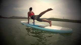 SUP Yoga on the Boardworks JOYRIDE