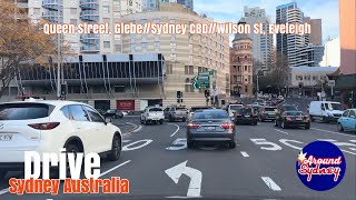 Sydney Australia [🚘🚗4K 60fps HDR   Drive] Queen Street, Glebe//Sydney CBD//Surry Hills//Eveleigh