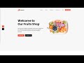 How to create a fruit shop website in html and css | Source code