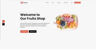 How to create a fruit shop website in html and css | Source code