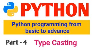 type casting python || part-4 || python tutorial