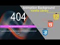 Animation Background (Mouse move Parallax) Using HTML-CSS And JAVASCRIPT(Vanilla).