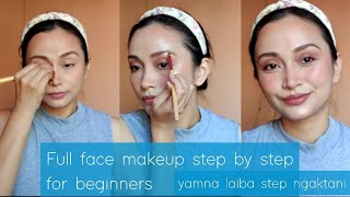 Yamna laiba makeup steps for beginners part 2 | face \u0026 eye make-up | easy steps | day beauty