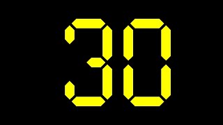 Free 30 seconds Countdown Timer - Yellow Digital Clock