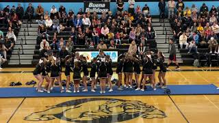 Buena High Cheer Team Basketball Halftime Performance