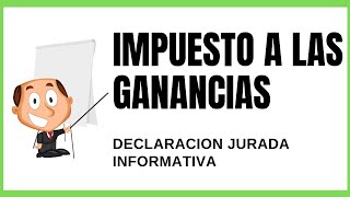GANANCIAS EMPLEADOS: Declaración Jurada Informativa OBLIGATORIA!!!