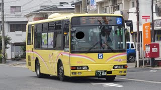 名鉄バス8615(春日井)　かすがいシティバス西環状線(左回り)　味美駅前→勝川駅　前面展望動画